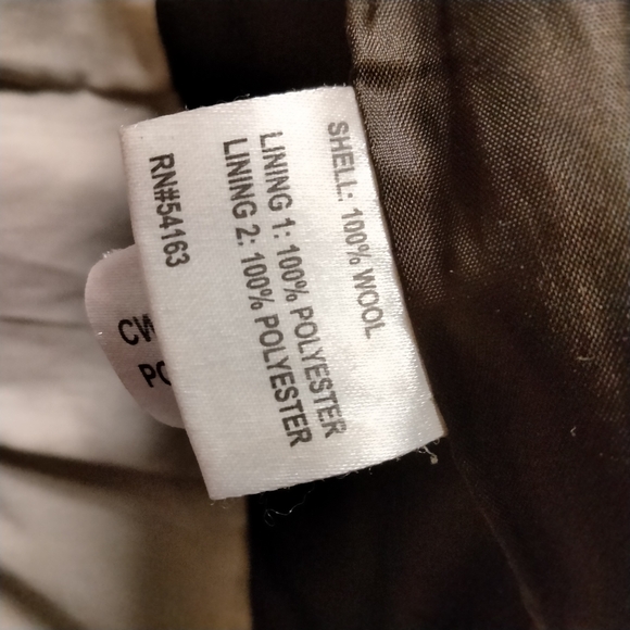 Calvin Klein Women's Size Double Breasted 100% Wool Red Peacoat (Size 14 - Picture 11 of 15